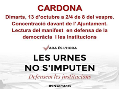 Concentració de suport als imputats del 9N