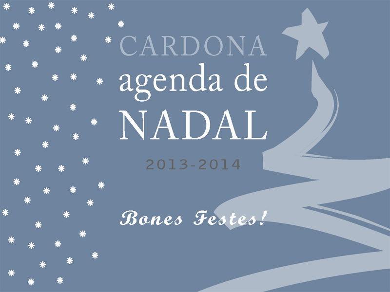 Cardona ja té a punt l'Agenda de Nadal