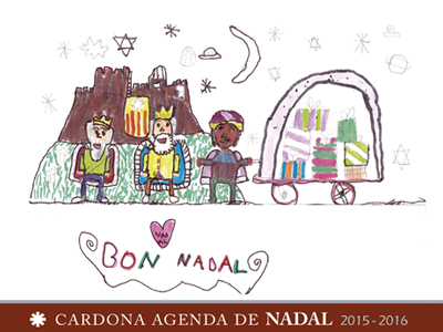 Es comença a distribuir l'agenda de Nadal de Cardona Agenda de Nadal 2015