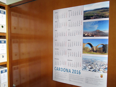 Es comença distribuir el calendari de Cardona 2016