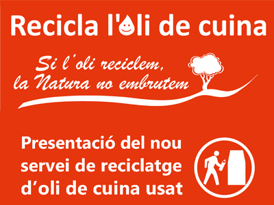 Avui es presenta el nou servei de recollida de l'oli de cuina 