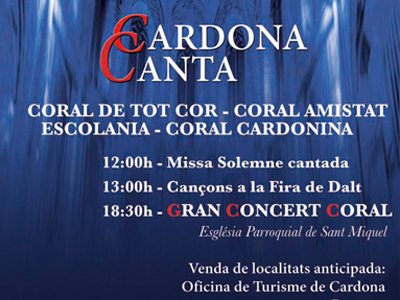 Cardona organitza una jornada de cant coral 