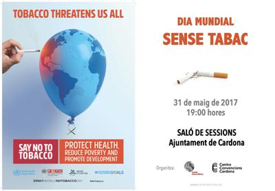 Celebració del dia mundial sense tabac a Cardona 