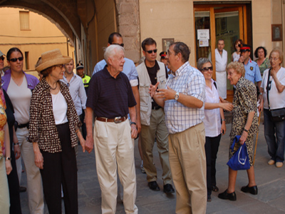 Jimmy Carter torna a Cardona després de rebre el Premi Internacional Catalunya