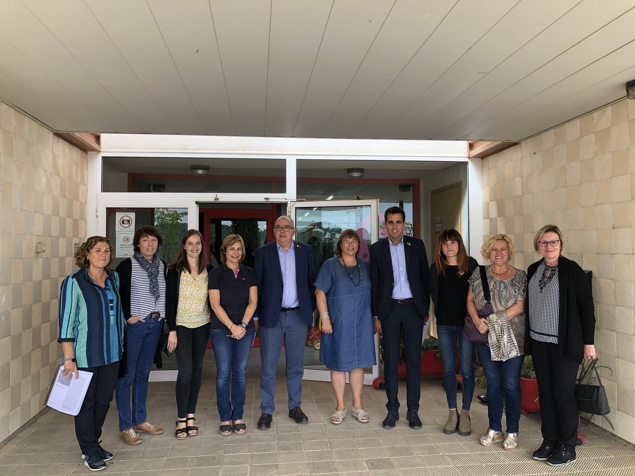 El conseller d'Educació visita les obres del Patrocini i les millores a l'escola Joan de Palà