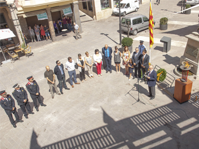 L'Ajuntament de Cardona trasllada l'acte de commemoració de la Diada a l'edifici consistorial