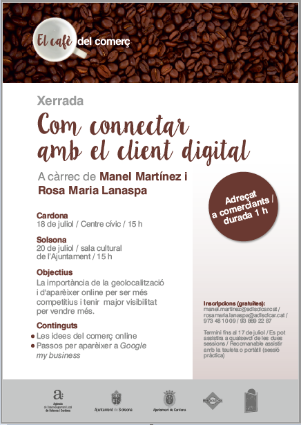 Taller a Cardona i Solsona sobre comerç online