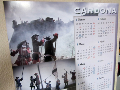 El calendari 2013 de Cardona ja és al carrer