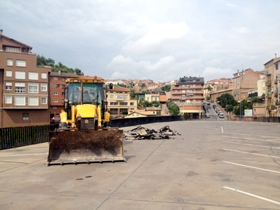 L'Ajuntament de Cardona renova la plaça del Portalet