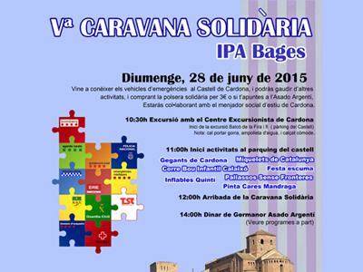 La V Caravana Solidària d'IPA Bages arriba avui a Cardona