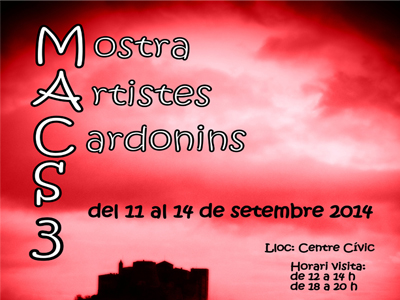 Demà s'inaugura la Mostra d'Artistes i Artesans Cardonins MACS3