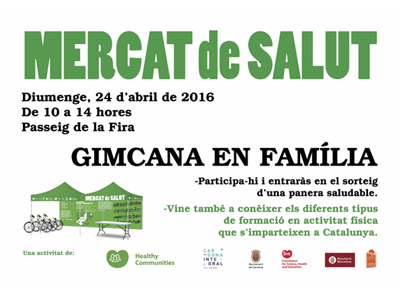 Gimcana en família el diumenge al Mercat de Salut 