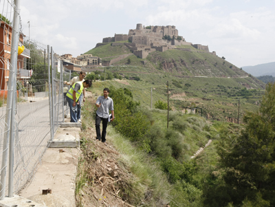 Comencen les obres de construcció del passeig-mirador de la Vall Salina 