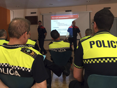 La Policia Local de Cardona participa en una jornada de formació d'agents de la unitat ARRO dels Mossos d'Esquadra