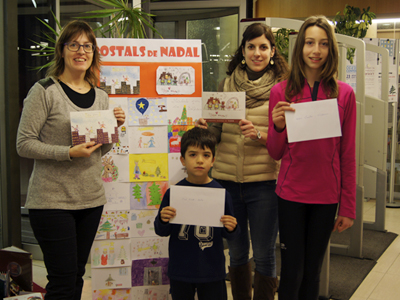 Premien els guanyadors del primer concurs de postals de Nadal de Cardona