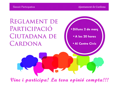  Avui se celebra la jornada participativa per definir el futur Reglament de participació ciutadana de la vila