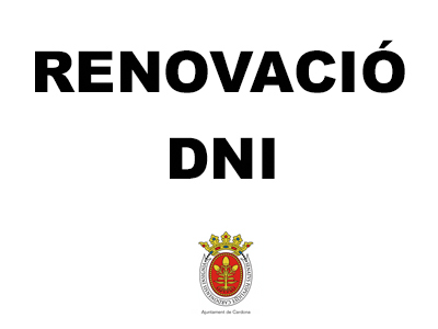 Avís: renovació DNI