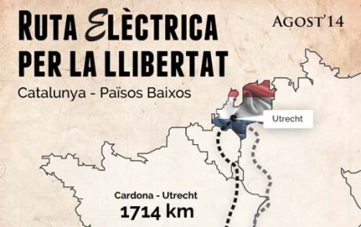 Demà comença a Cardona la Ruta Elèctrica per la Llibertat 