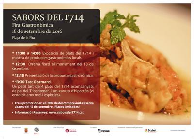 Fira gastronòmica Sabors del 1714 a l'Aplec de Cardona