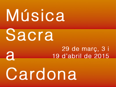 Aquest diumenge se celebra el primer concert del Cicle de Música Sacra de Cardona