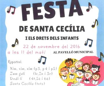 La festa de Santa Cecília es trasllada al pavelló municipal