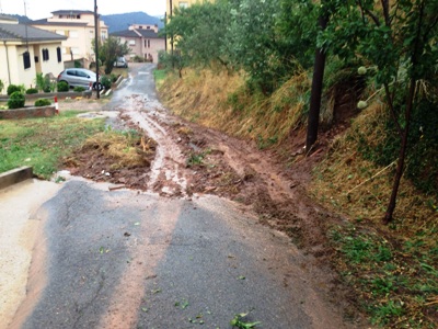 La tempesta d'aigua, vent i calamarsa causa desperfectes a Cardona