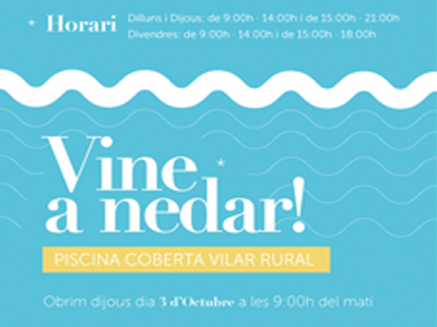 L'Ajuntament torna a obrir la piscina coberta del Vilar Rural