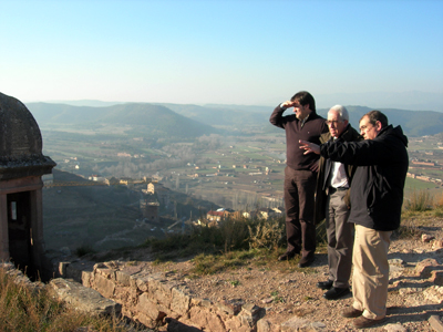 El director general d'Urbanisme, Pere Solà, visita Cardona per conèixer l'estat actual del POUM