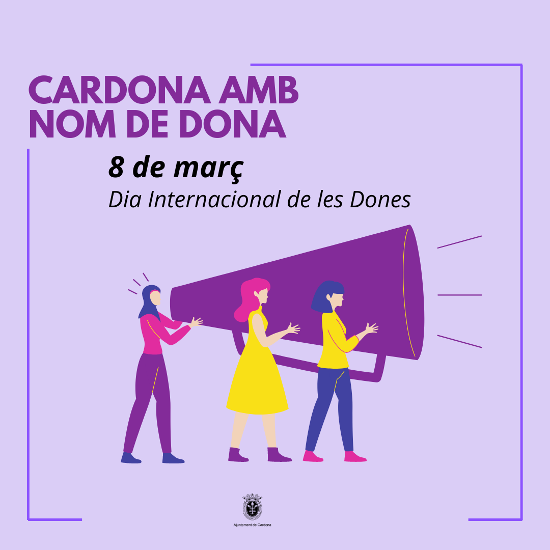 "Cardona amb nom de dona", la programació especial per commemorar el Dia Internacional de les Dones