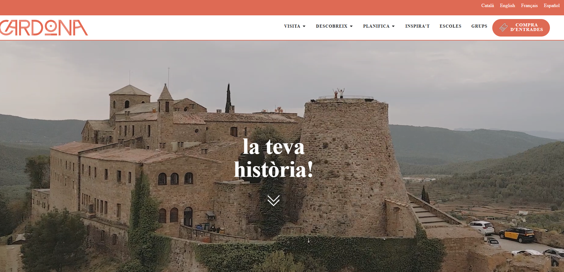 Nova web de Cardona Turisme  