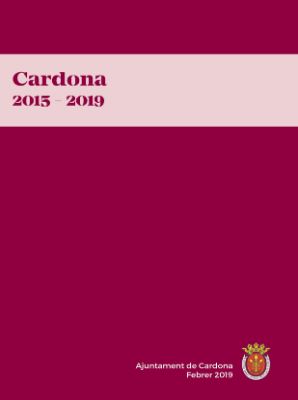 Edició Especial: Cardona, 2015-2019